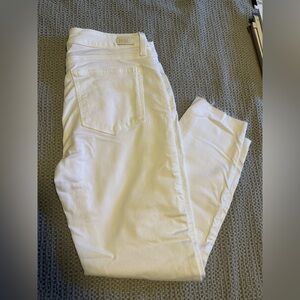 PAIGE Women's White Skinny Jeans